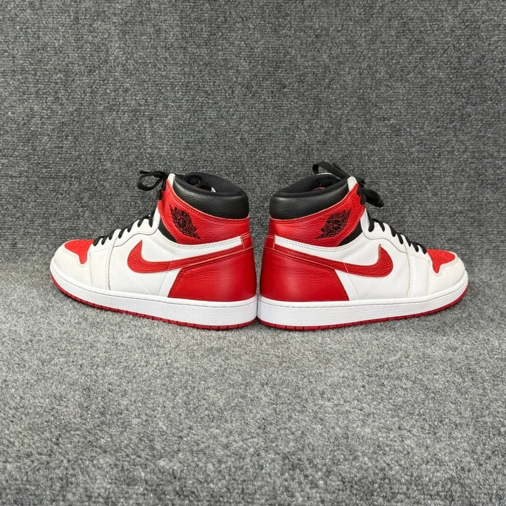 Jordan 1 Retro High OG Shoes Men's 12 Heritage Red White Black Athletic Sneakers